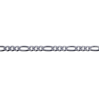 Bevelled Figaro Diamond Cut Chain 3.30mm