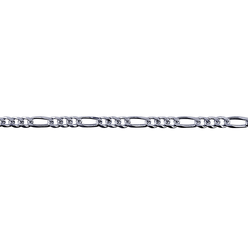 Bevelled Figaro Diamond Cut Chain 2.80mm