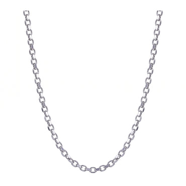 Oval Belcher Diamond Cut Chain 2.40mm