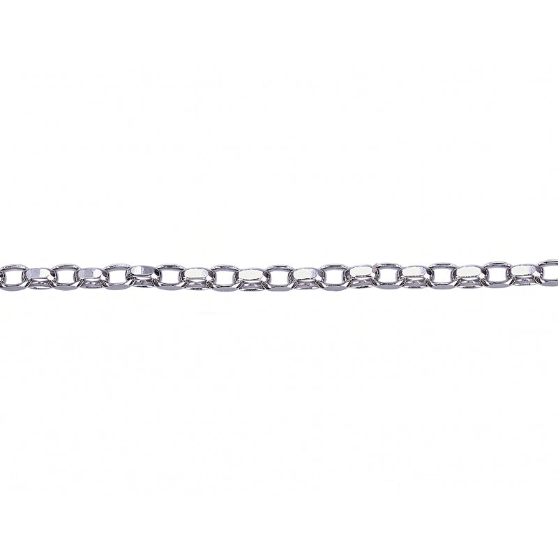 Oval Belcher Diamond Cut Chain 2.40mm