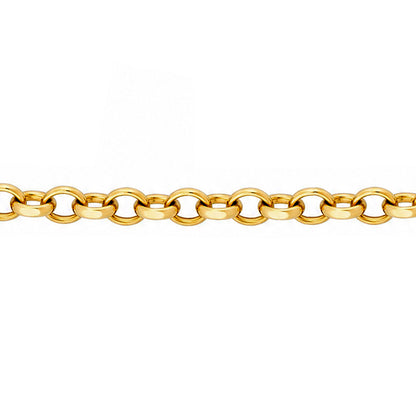 Oval Belcher Chain 3.30mm — Yellow Gold