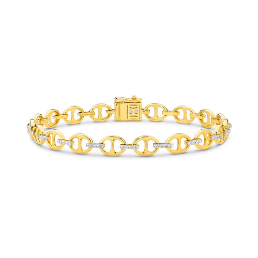 Bracelet 9KT 8.93g/18KT 11.91g 0.5ct GH/SI