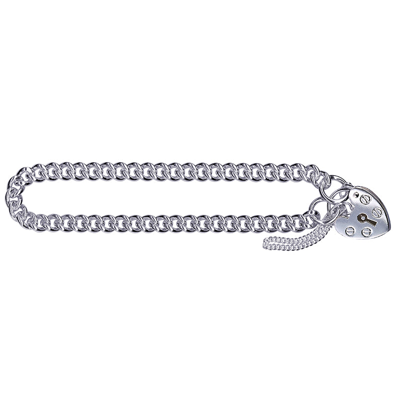 Round Curb Padlock Bracelet 5.3mm