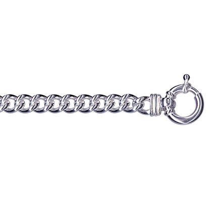 Curb Euro Bolt Ring Bracelet 7mm
