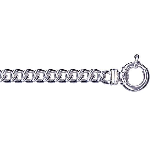 Curb Euro Bolt Ring Bracelet 7mm