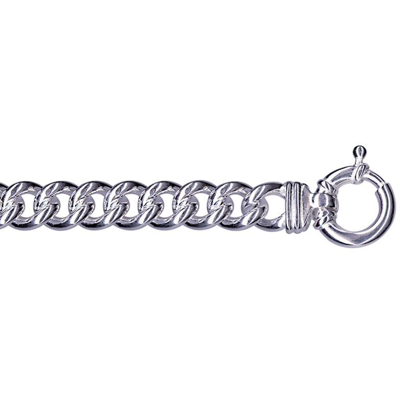Curb Euro Bolt Ring Bracelet 9mm
