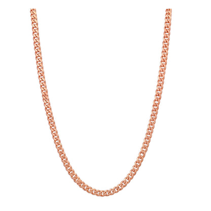 Diamond Cut Curb Chain 1.50mm — Rose Gold