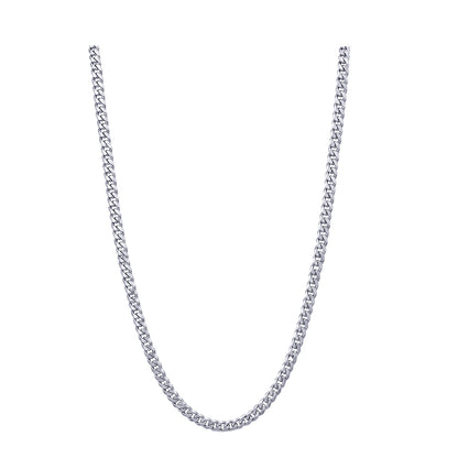 Diamond Cut Curb Chain 1.50mm — Sterling Silver