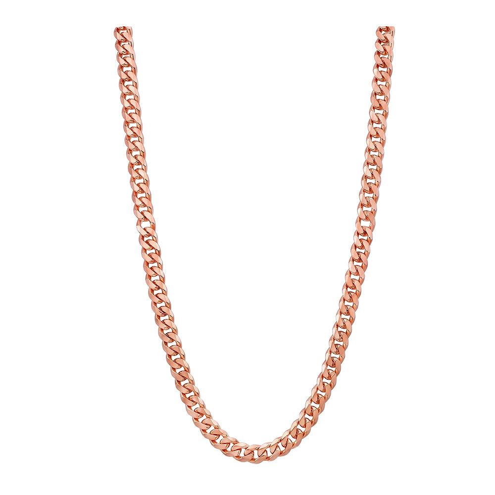 Diamond Cut Curb Chain 1.70mm — Rose Gold