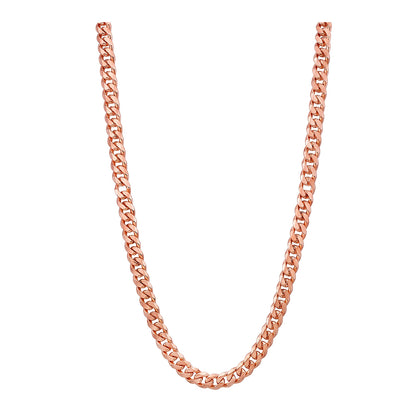 Diamond Cut Curb Chain 1.70mm — Rose Gold