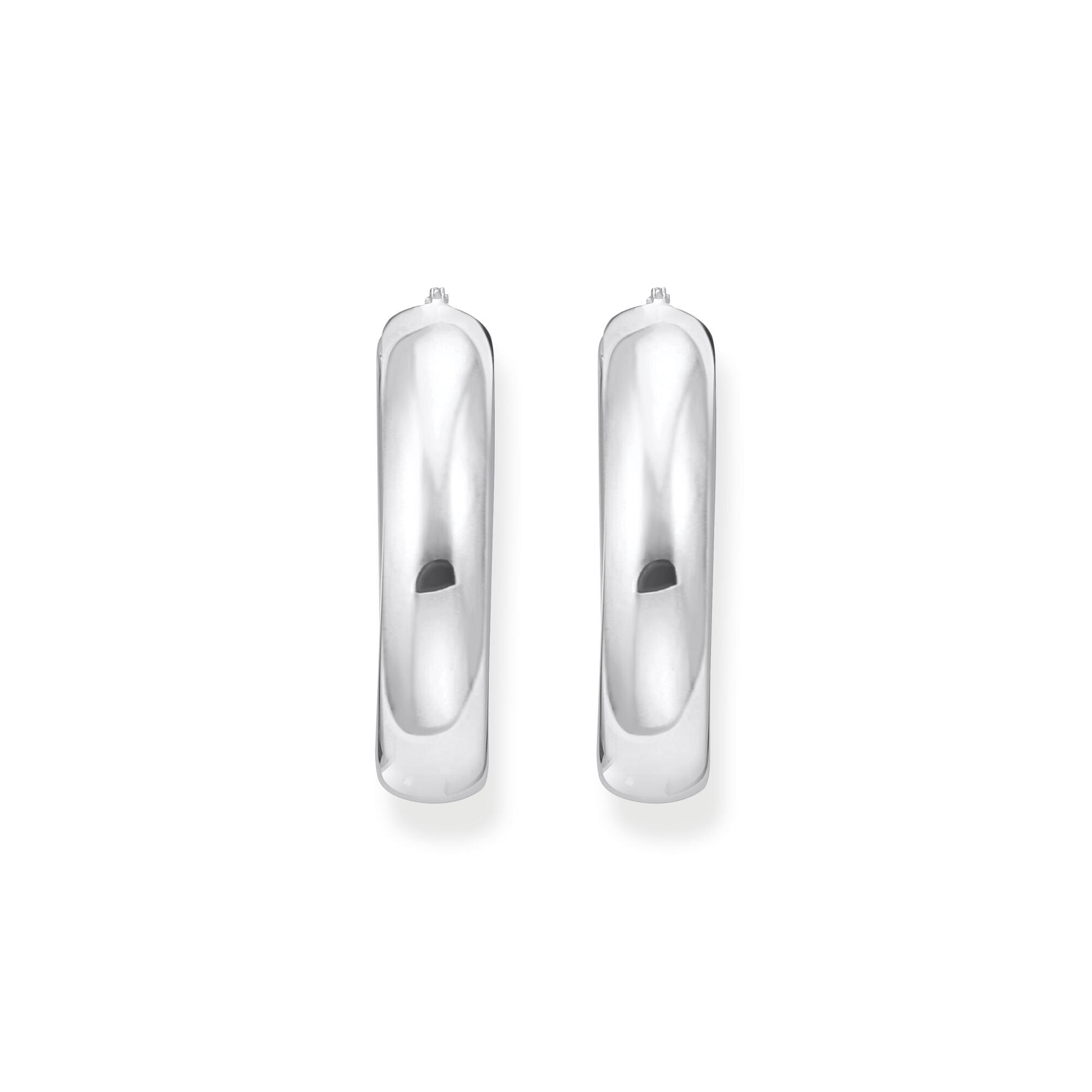 THOMAS SABO Large chunky hoop earrings silver