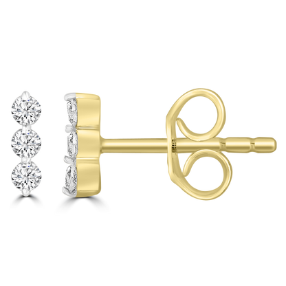 Diamond Fashion Earrings with 0.15ct Diamonds in 9K Yellow Gold