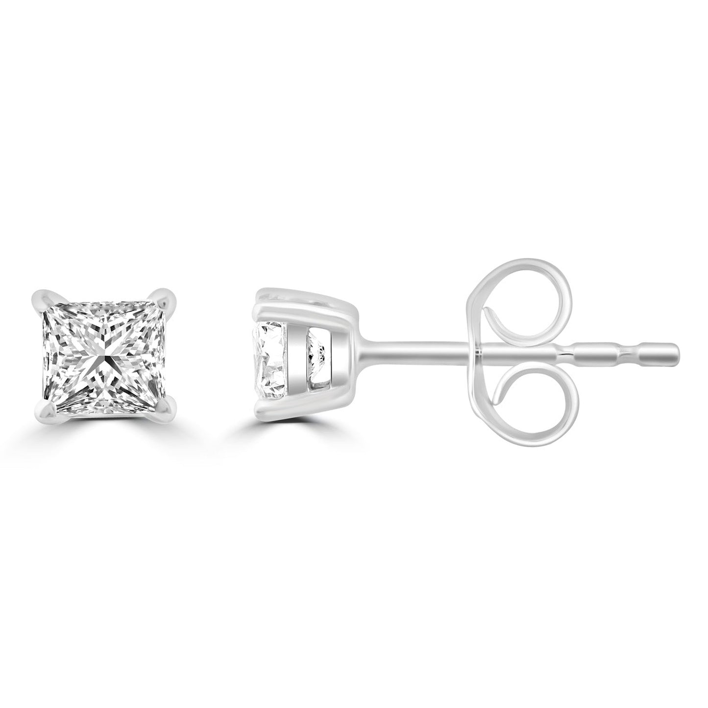 Diamond Stud Earrings with 0.25ct Diamonds in 9K White Gold