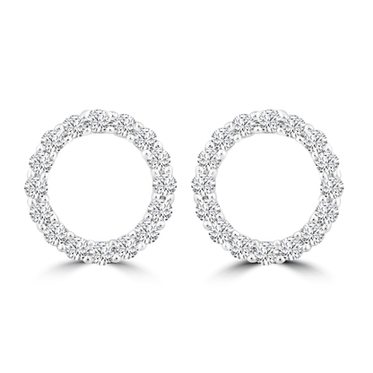 Diamond Fashion Earrings with 0.20ct Diamonds in 9K White Gold - EF-5954-W