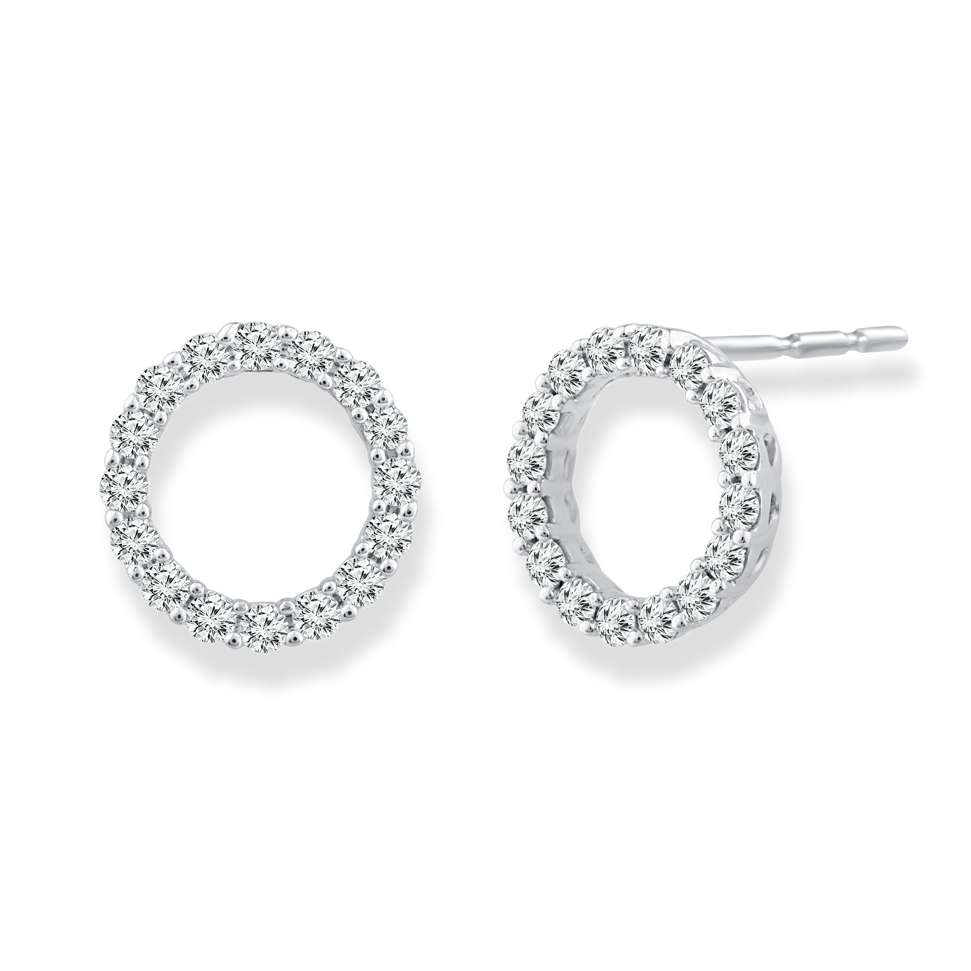 Diamond Fashion Earrings with 0.20ct Diamonds in 9K White Gold - EF-5954-W
