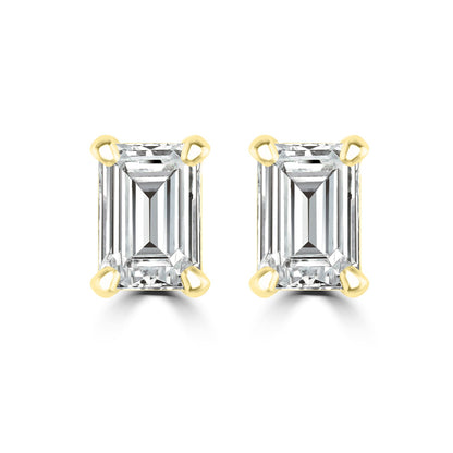 0.20ct HI I1 Diamond Earrings in 9K Yellow Gold