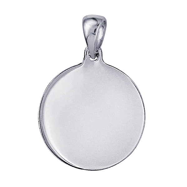 18mm Round Engravable Charm