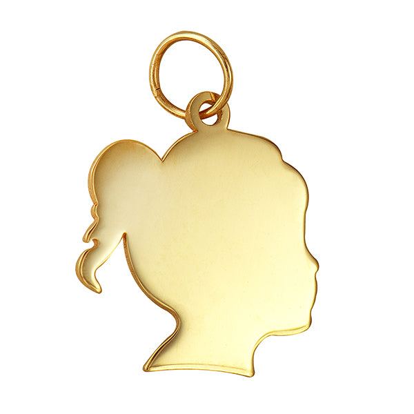 16mm x 17mm Girl Engravable Charm