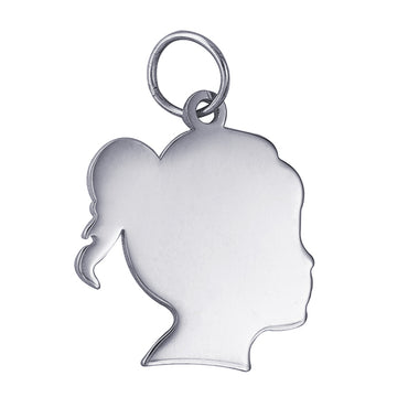 16mm x 17mm Girl Engravable Charm