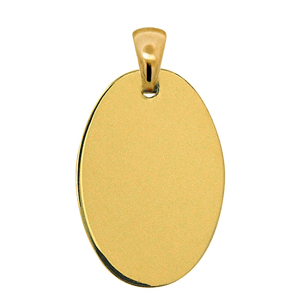 20mm x 13mm Oval Engravable Charm