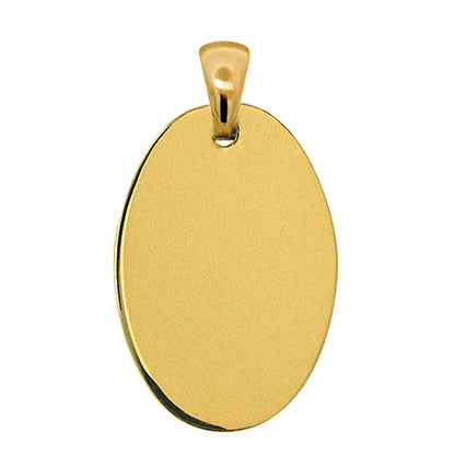 20mm x 13mm Oval Engravable Charm