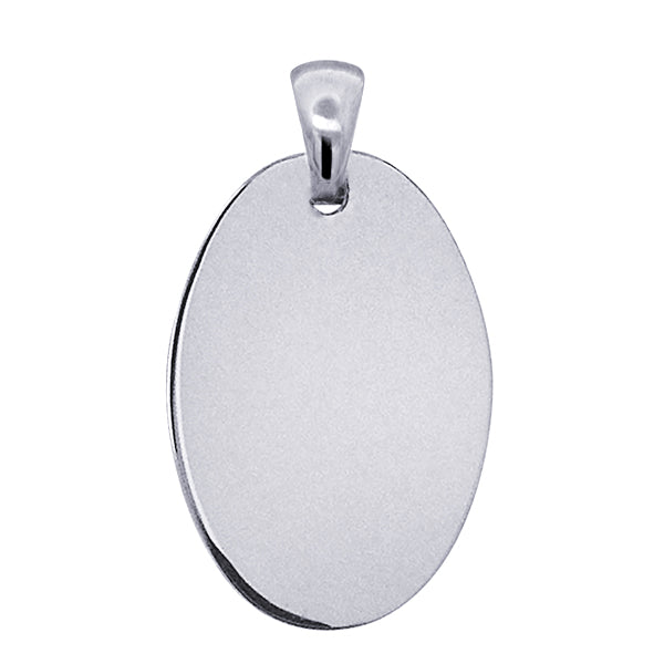 20mm x 13mm Oval Engravable Charm