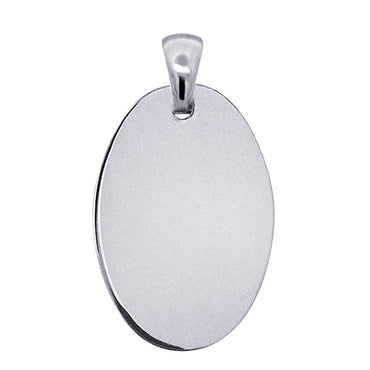 20mm x 13mm Oval Engravable Charm