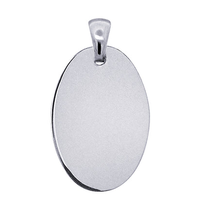 20mm x 13mm Oval Engravable Charm