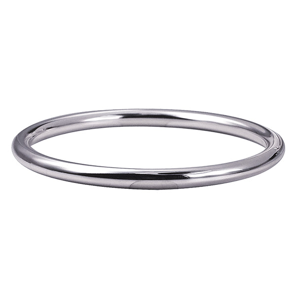 Sterling Silver 5mm Solid Round Bangle