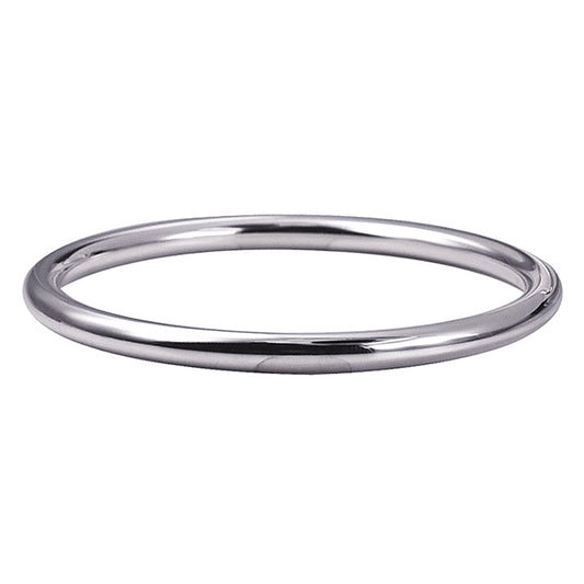 Sterling Silver 5mm Solid Round Bangle