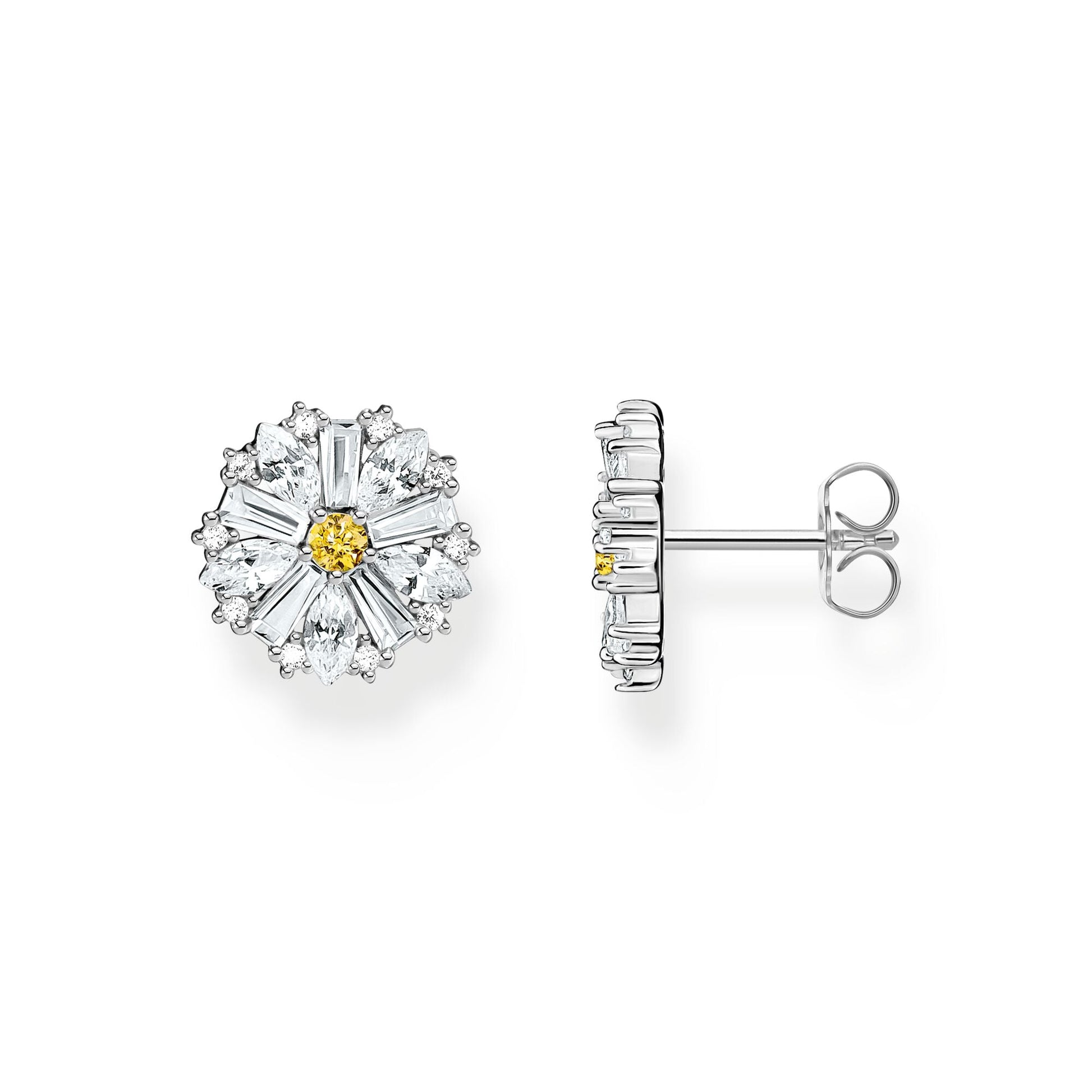 THOMAS SABO Lovely Daisy Large Ear Studs Silver