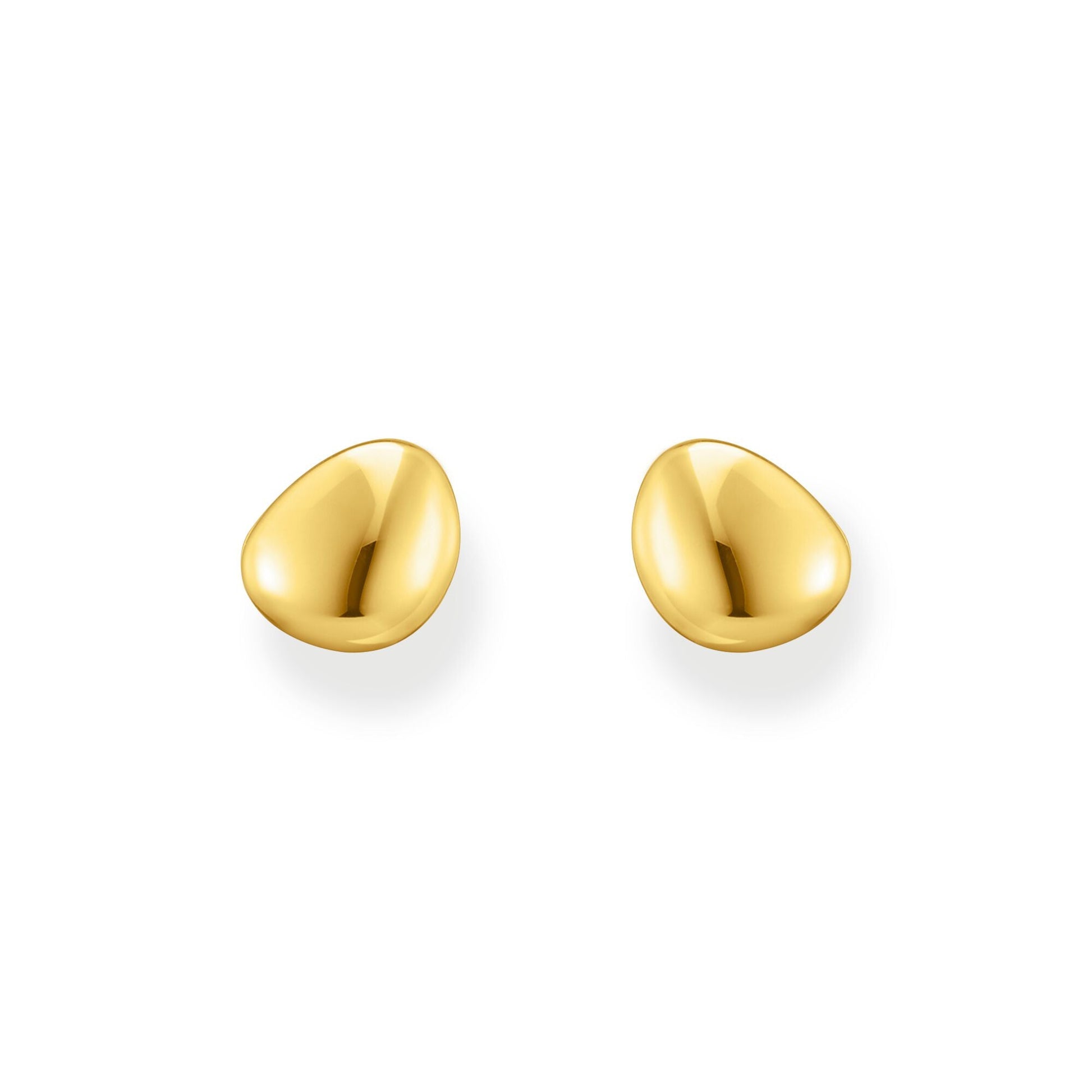 THOMAS SABO Ear studs in organic shape gold
