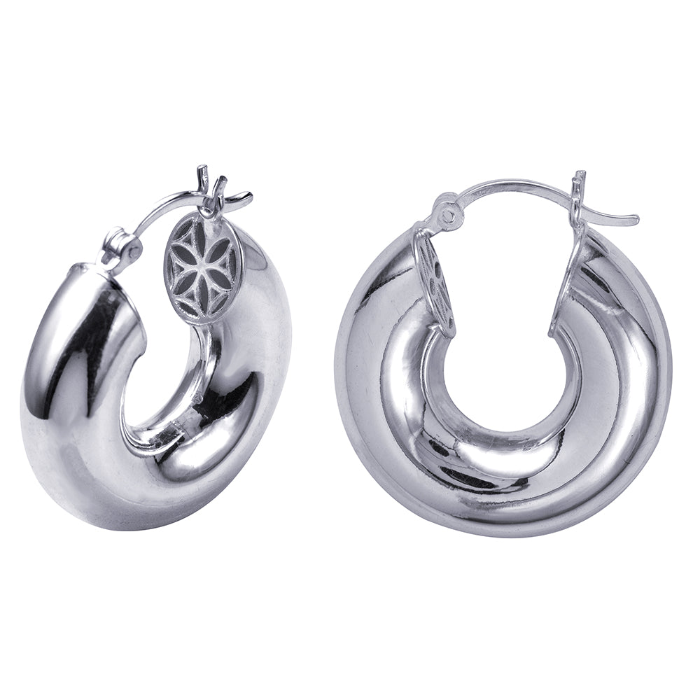6mm Wide Plain Hoops