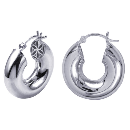 6mm Wide Plain Hoops
