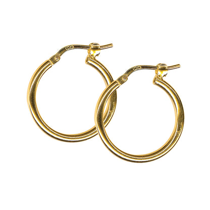 2mm Italian Plain Hoop Earrings
