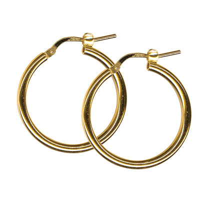 2mm Italian Plain Hoop Earrings