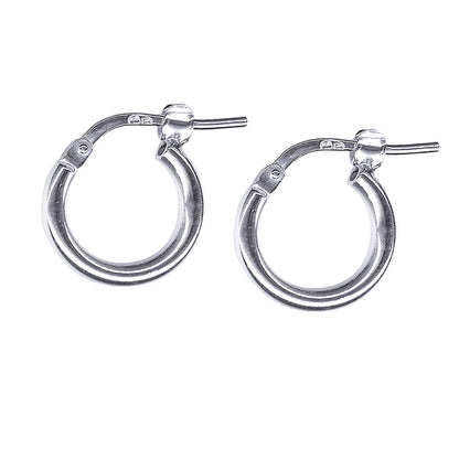 2mm Italian Plain Hoop Earrings