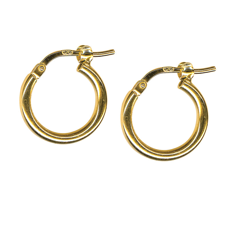 2mm Italian Plain Hoop Earrings