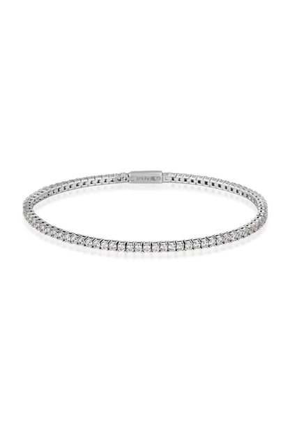 MILESTONE 2MM TENNIS BRACELET IN SILVER