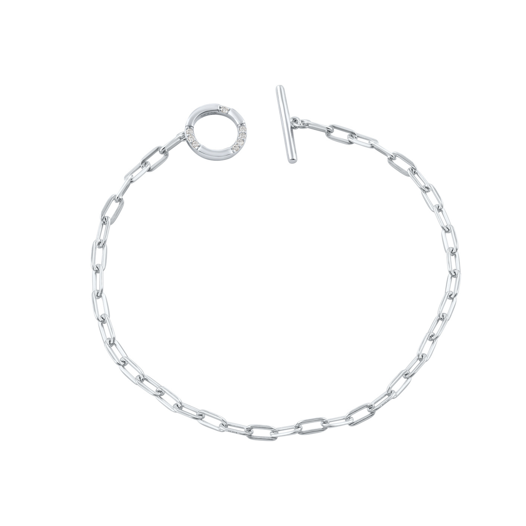 GEORGINI Alchemy Paperclip Fob Bracelet