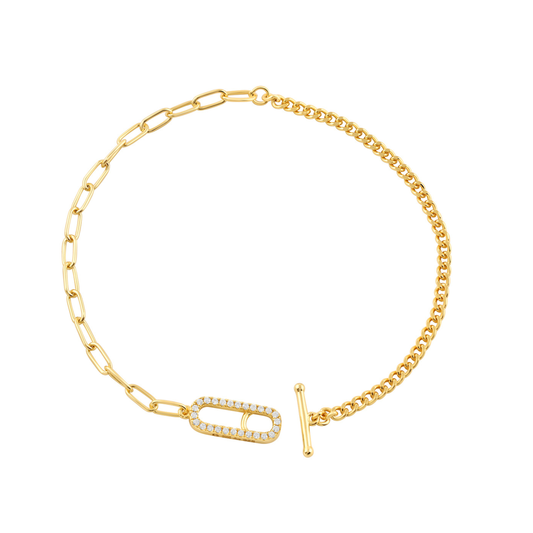GEORGINI Alchemy Paperclip Curb Fob Bracelet