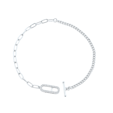 GEORGINI Alchemy Paperclip Curb Fob Bracelet