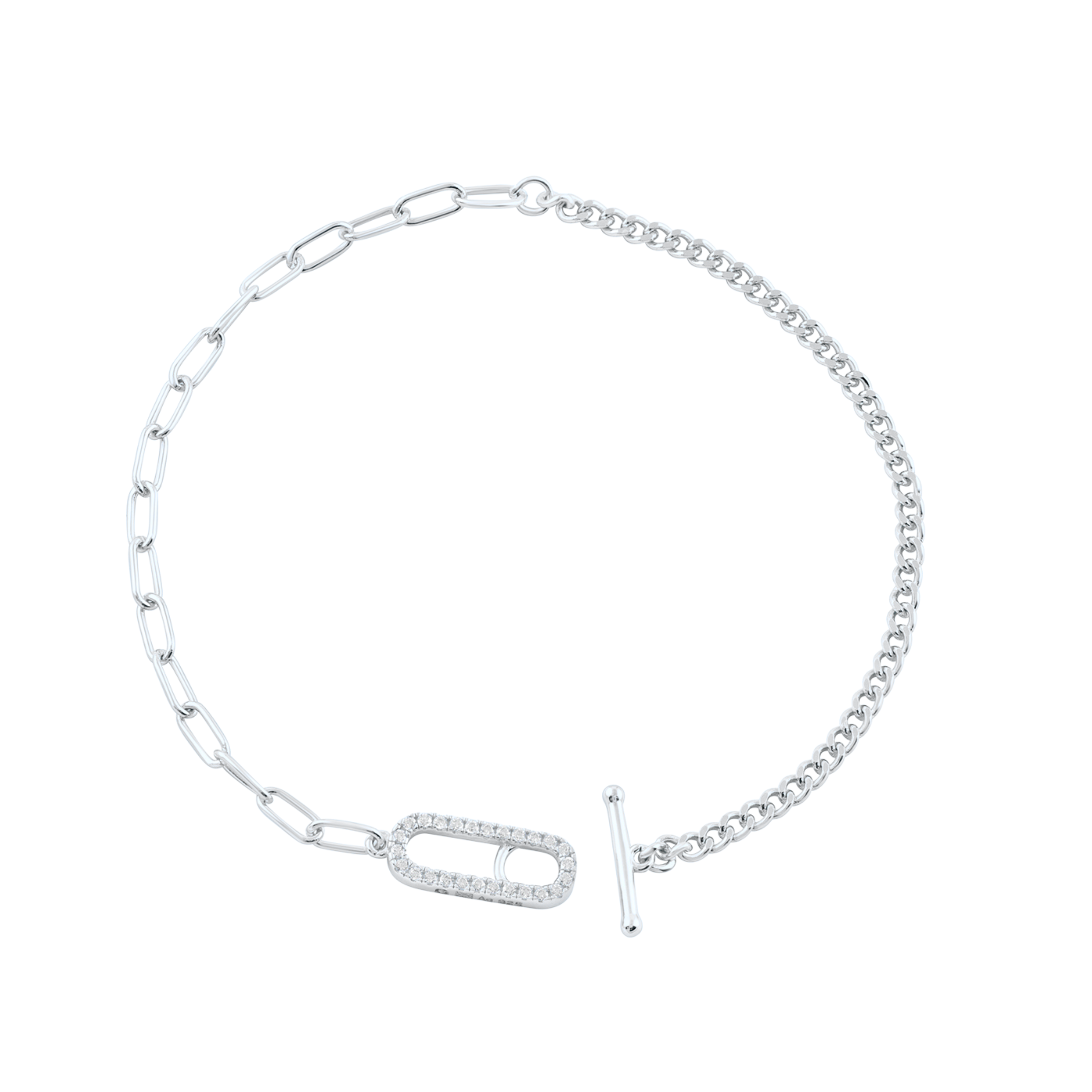 GEORGINI Alchemy Paperclip Curb Fob Bracelet