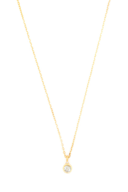 NATURAL AQUAMARINE AND DIAMOND MARCH PENDANT GOLD