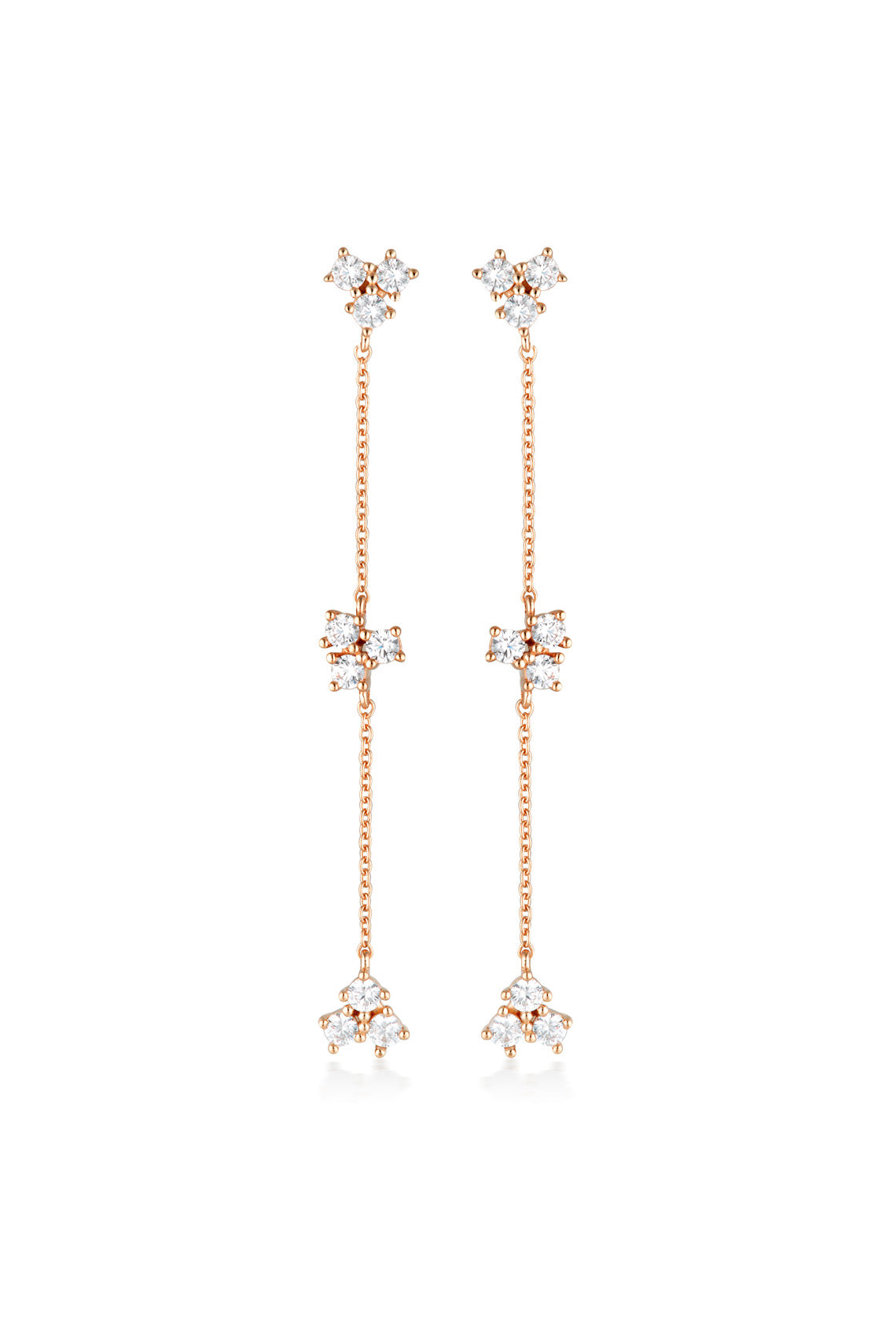 GEORGINI The Layered Edit Trois Earrings