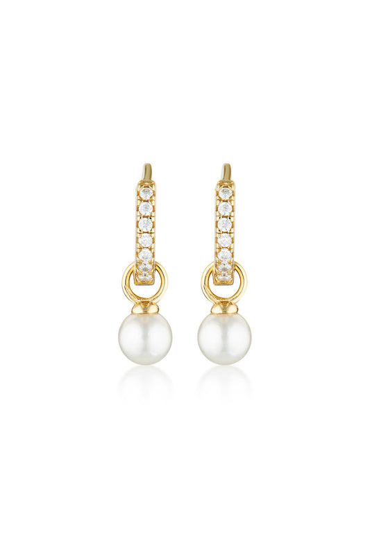 GEORGINI Red Carpet Baby Pearl Hoop