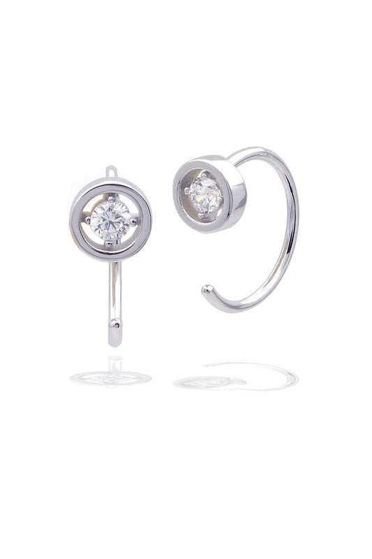 A CHRISTMAS JOURNEY HOOK EARRINGS SILVER