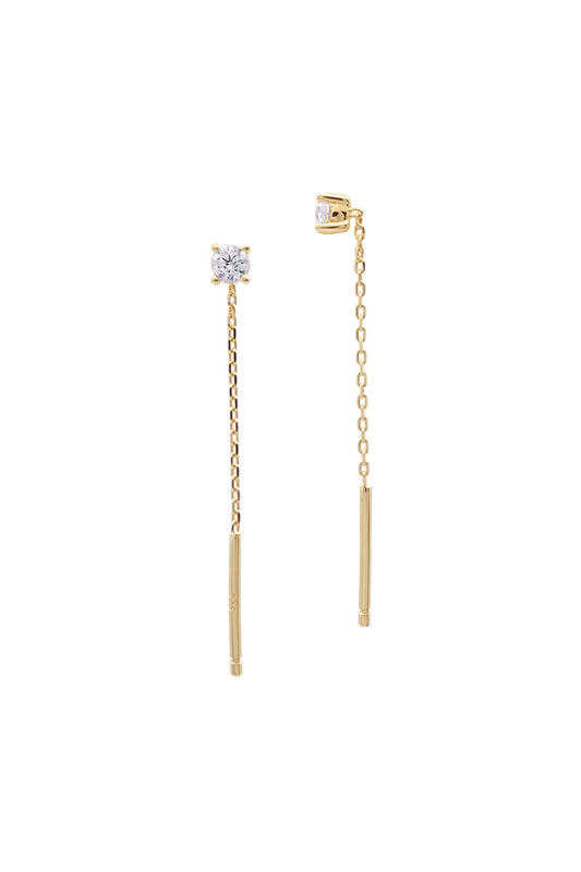 A CHRISTMAS JOURNEY KIARA THREADER EARRING GOLD