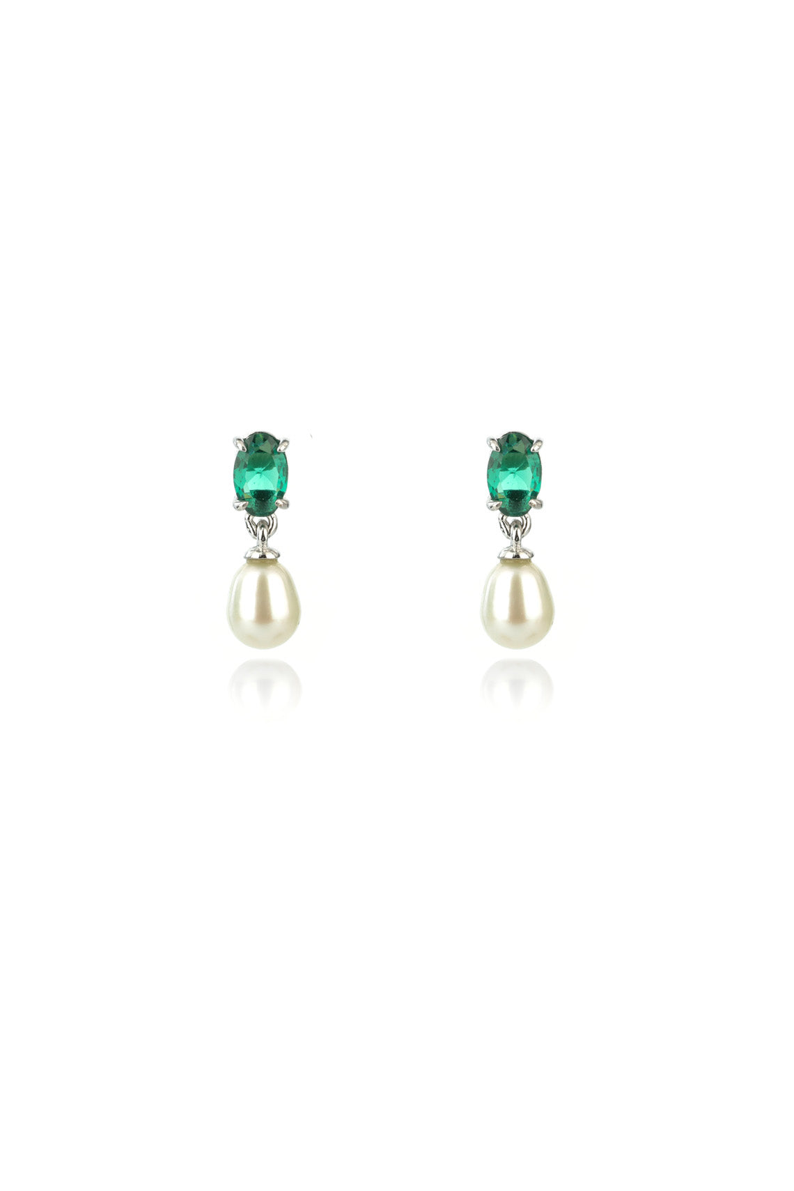 GEORGINI Oceans Whitsundays Freshwater Pearl Earrings Sapphire Blue
