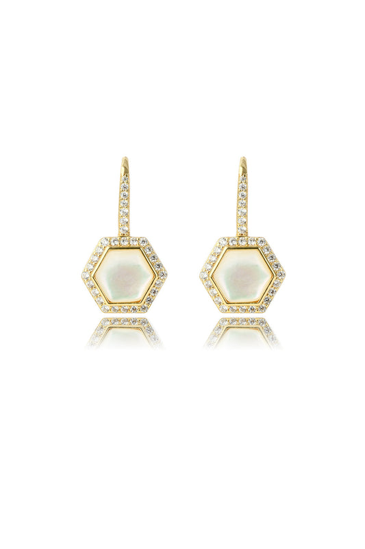 GEORGINI Oceans Torquay Mother Of Pearl Earrings